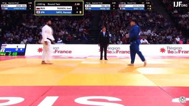 Инал Тасоев (Россия) vs Кокаури Ушанги (Япония) Большой шлем. Париж. イナル-タソエフ（ロシア）対コカウリ-ウシャンギ（日本） смотреть онлайн