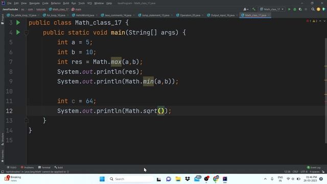 Math class in java #22 | Math functions | random number | Java Course | Java Tutorial | Pointers смотреть онлайн