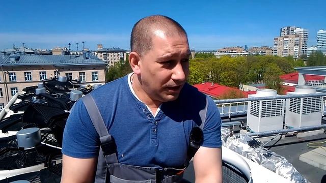 Снимаем вентиляторы моем чиллер. смотреть онлайн