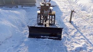 обзор  мотоблок XUTER MK- 1002P-10 с отвалом и с новым шкивом