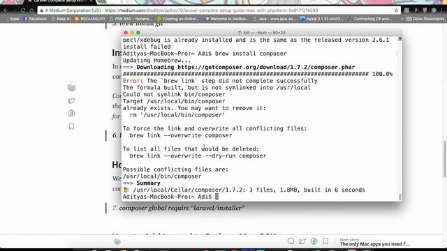 Laravel Setup Mac OSX with PHPStorm смотреть онлайн