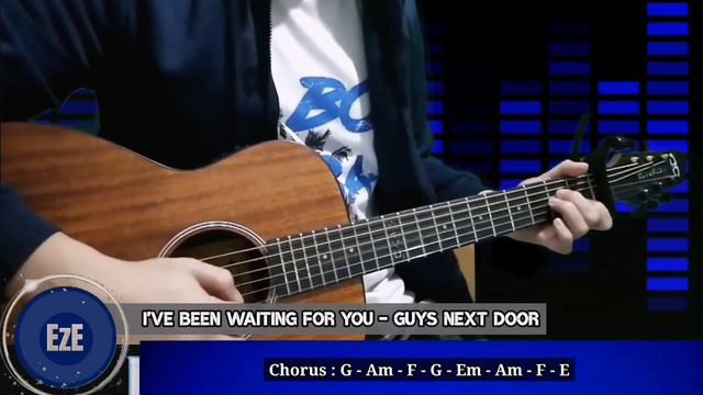 I'VE BEEN WAITING FOR YOU - GUYS NEXT DOOR | Easy Chords Tutorial for Beginners | Capo 1st fret 🎸♥️ смотреть онлайн