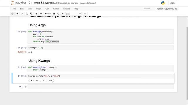 Args and Kwargs - Intermediate Python 01 смотреть онлайн