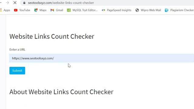 Website Link Count Checker | SEO Tools XYZ смотреть онлайн