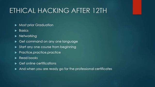 ETHICAL HACKING AFTER 12TH смотреть онлайн