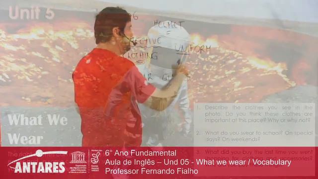 6° Ano Fundamental Aula de Inglês – Und 05 - What we wear / Vocabulary Professor Fernando Fialho смотреть онлайн