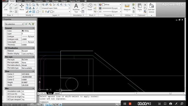 Autocad Lines Are Non Coplanar Hatası #Autocad Chamfer смотреть онлайн