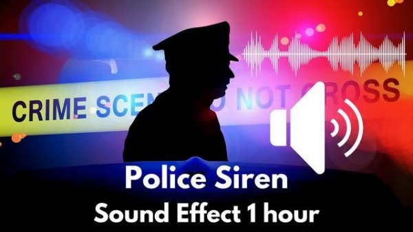 Police siren ringtone 1 hour Sound Effect (Very Loud)