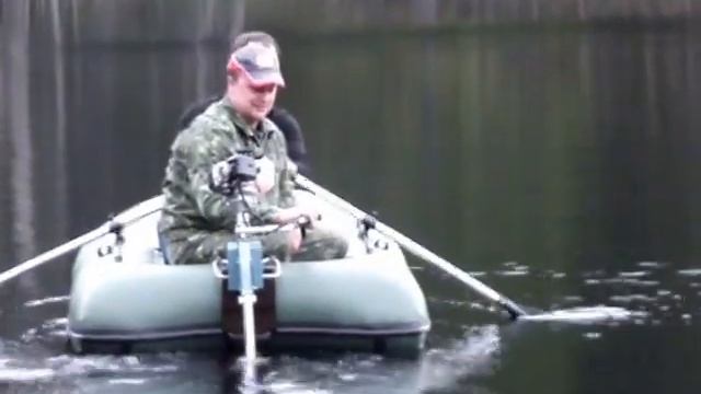 Самодельный лодочный мотор из триммера