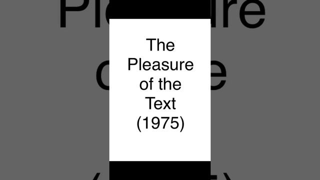 Roland Barthes his works and terms as a post structuralist смотреть онлайн