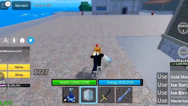 BloxFruit Ice fruit Grinding Electro Mastery The Path To getting SuperHuman Roblox смотреть онлайн