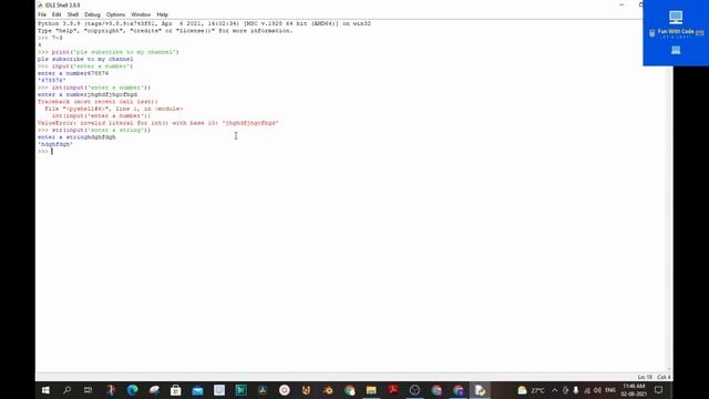Basics of python Part - 1 || Print and Input function смотреть онлайн