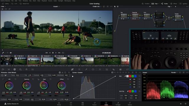 How to Color Grade RED Footage - Color Grading A Sequence in DaVinci Resolve смотреть онлайн