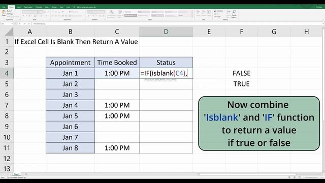 If Cell Is Blank Return A Value in Excel смотреть онлайн