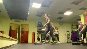 Л-колено через степ #степаэробика связка 128 счетов