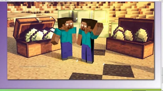 как сделать 3D картинку minecraft смотреть онлайн