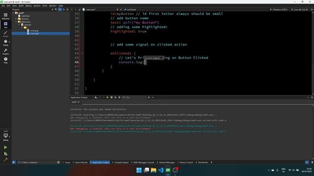 Create QML Button With icon and Without icons смотреть онлайн