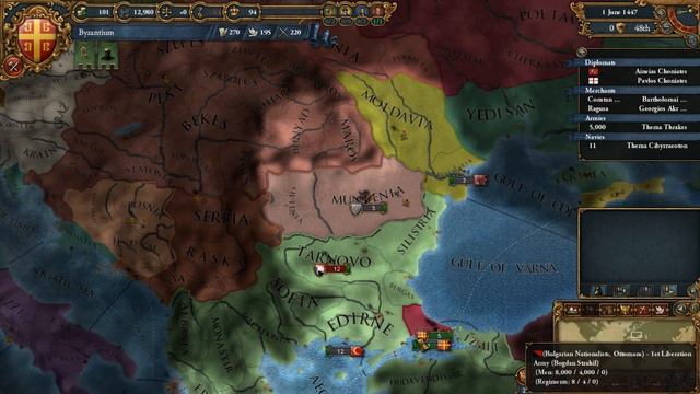 Let's Play: Europa Universalis IV: Byzantium - Ep 4 "Take 2" смотреть онлайн