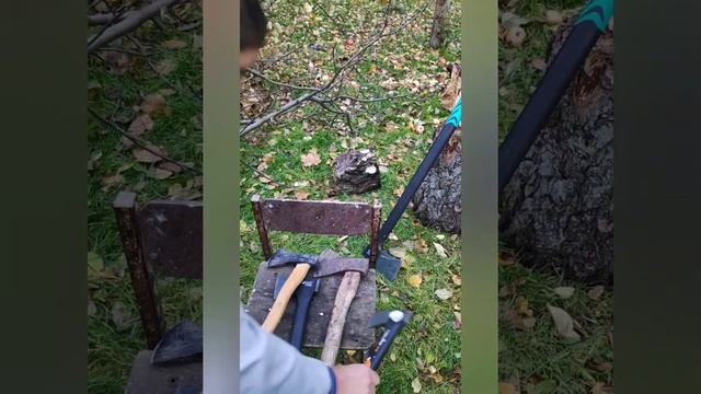 Обзор топоров. Pobedit Tohr, без названия, Fiskars, made in USSR смотреть онлайн