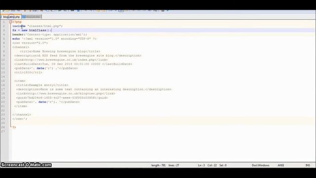 php mysql rss feed tutorial part 2 смотреть онлайн