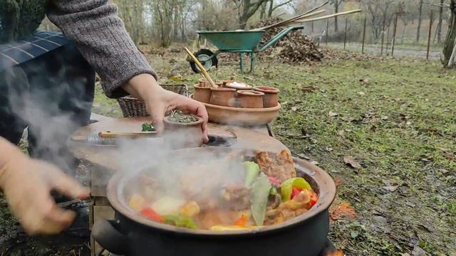 Kənd Çolpasından  Toyuq Sousu, Outdoor Cooking Channel, Country Life Vlog