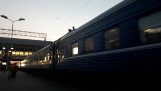 Отправление скорого поезда номер 4 Брест-Москва со станции Минск-пассажирский смотреть онлайн