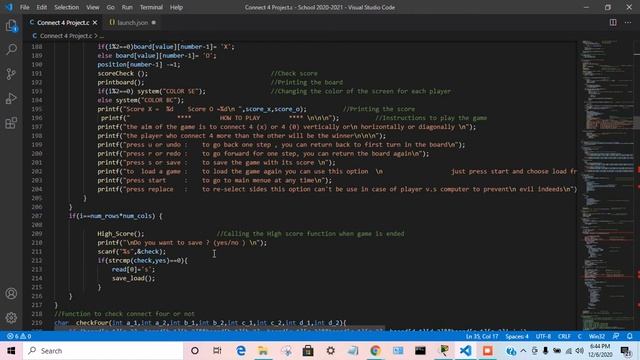 Connect 4 Project.C смотреть онлайн