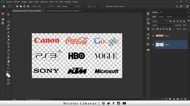 ► Como Quitar Fondo a un LOGO en Photoshop [ MÁS FÁCIL IMPOSIBLE ] смотреть онлайн