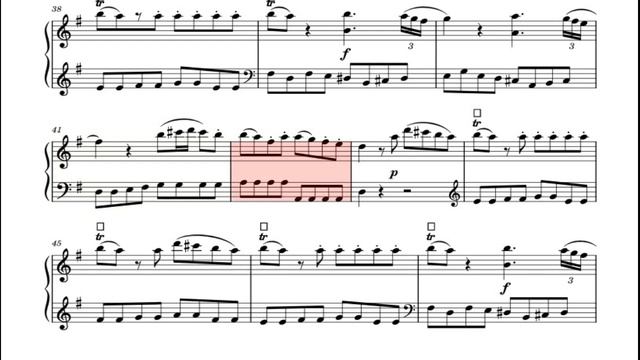Mozart - Eine Kleine Nachtmusik (Transcribed For Piano)