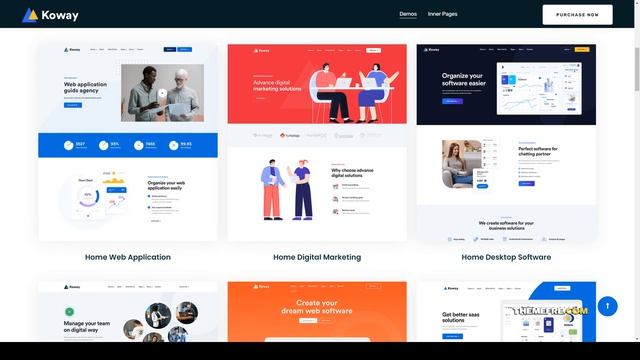 Koway - Saas and Software Landing Page Template Software Services application services смотреть онлайн