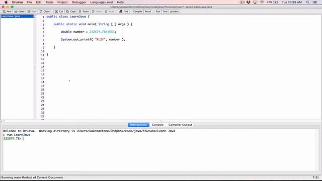 104. Formatting floating point values in a minimum field width - Learn Java смотреть онлайн