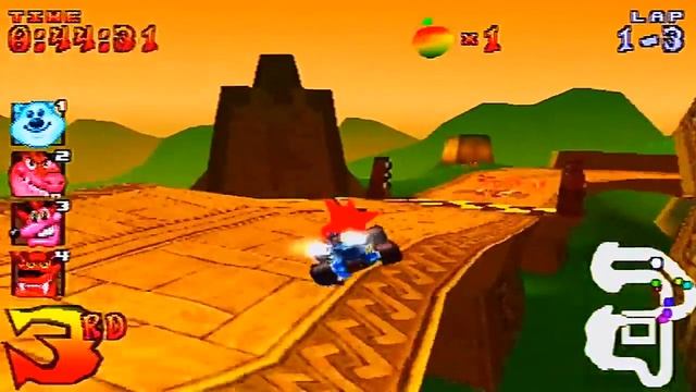 Crash Team Racing DEMO - PSX / PS1 - 16:9 Widescreen смотреть онлайн