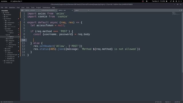 10. Logging in a User: Local Reviews With NextJs & Django Rest Framework Beginners Tutorial смотреть онлайн