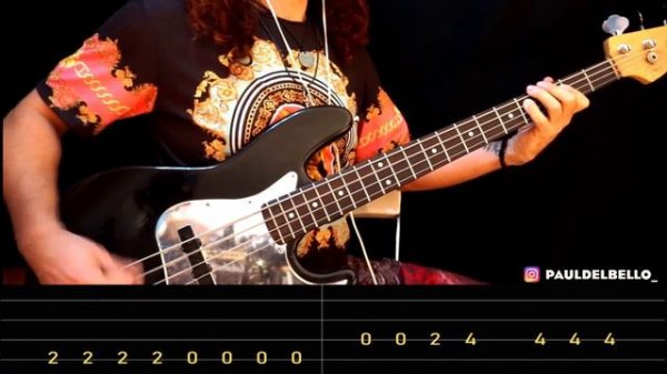 [isolated bass] Blur - Song 2 / bass cover / playalong with TAB