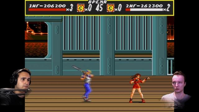 (2 игрока) Streets of Rage ретро прохождение игры на SEGA | Улицы ярости СЕГА смотреть онлайн