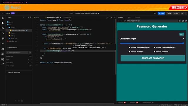 React Password Generator in Under 40 Minutes - Tutorial смотреть онлайн