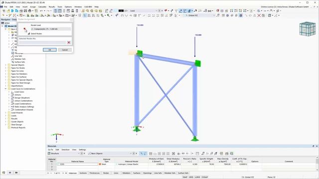 [EN] 2D | XZ | Тип 3D модели в RFEM 6 смотреть онлайн