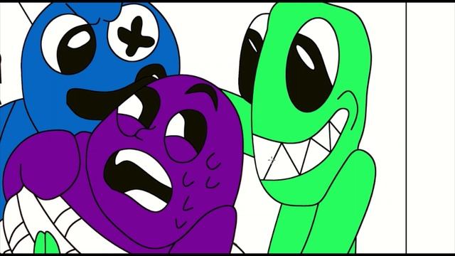 Roblox Rainbow Friends Coloring|Раскраска Радужные друзья Roblox|레인보우 프렌즈 컬러링| смотреть онлайн