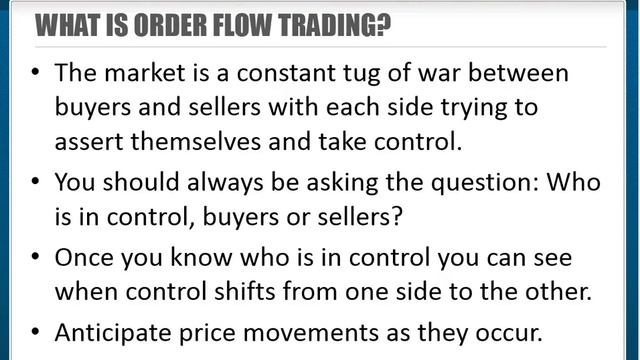 OFTC Lesson 1 Introduction To Order Flow смотреть онлайн