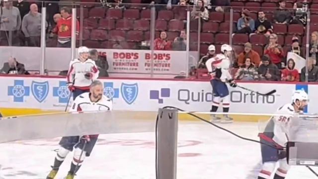 Ovechkin 800 Alex NHL | Washington Capitals VS Blackhawks | Ovechkin Official Warm Up #ovechkin #nh