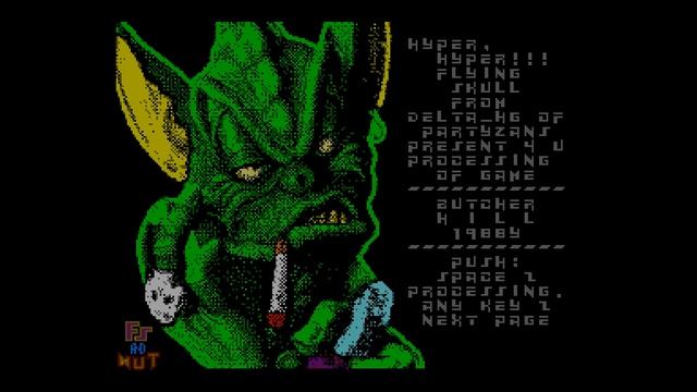 Butcher Hill Crack Intro Flying Skull Delta Hackers Group [#zx spectrum] смотреть онлайн
