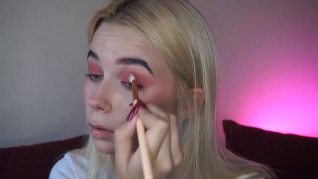 ОБЗОР КОСМЕТИКИ WIBO\\Розовый макияж