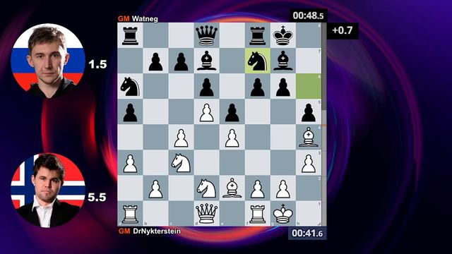 GM Magnus Carlsen DrNykterstein Vs GM Sergey Karjakin | Bullet Chess 1+0 | Compilation Chess Games.