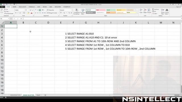 Excel VBA and MACROS : HOW TO SELECT RANGE OR CELL | RANGE AND CELLS |NAVIGATION PART -1 | CLASS 10 смотреть онлайн
