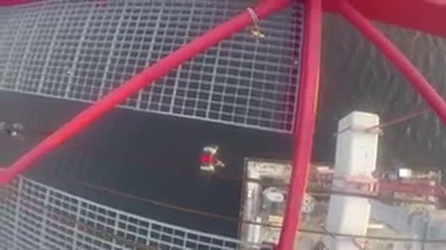 Прыжок с самого высокого крана в СПБ смотреть всем! смотреть онлайн