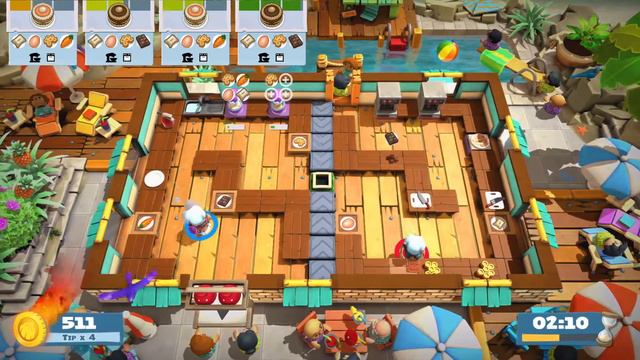 Overcooked! 2: Surf 'n' Turf 2-4 4 stars смотреть онлайн