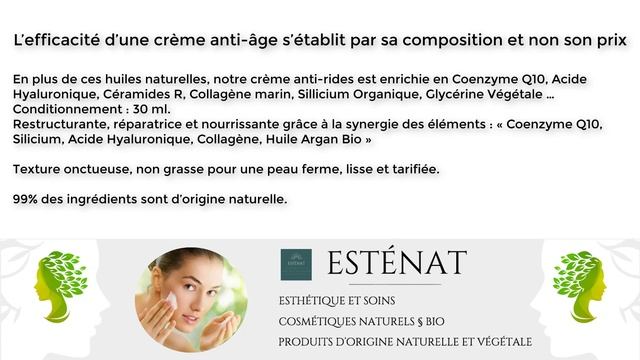 Crème anti âge - rides bio naturel Q10 après 25 - 30 - 40 - 50 ans смотреть онлайн