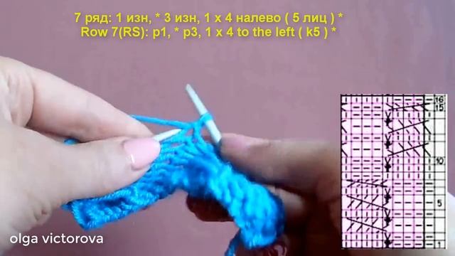 Плотный узор из вытянутых петель 384 Вязание спицами