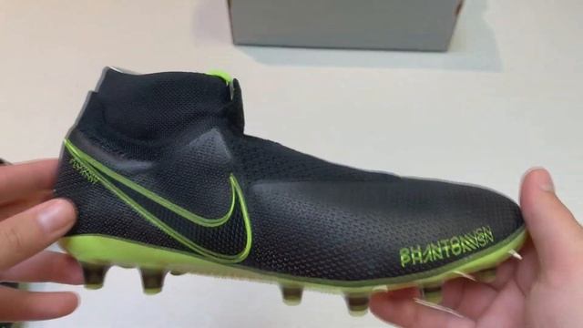 Nike Phantom Vision Elite DF AG-PRO Under The Radar - Black/Volt смотреть онлайн
