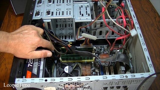 Не включается компьютер??? Замена блока питания. смотреть онлайн
